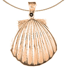 14K or 18K Gold Sea Shell Pendant