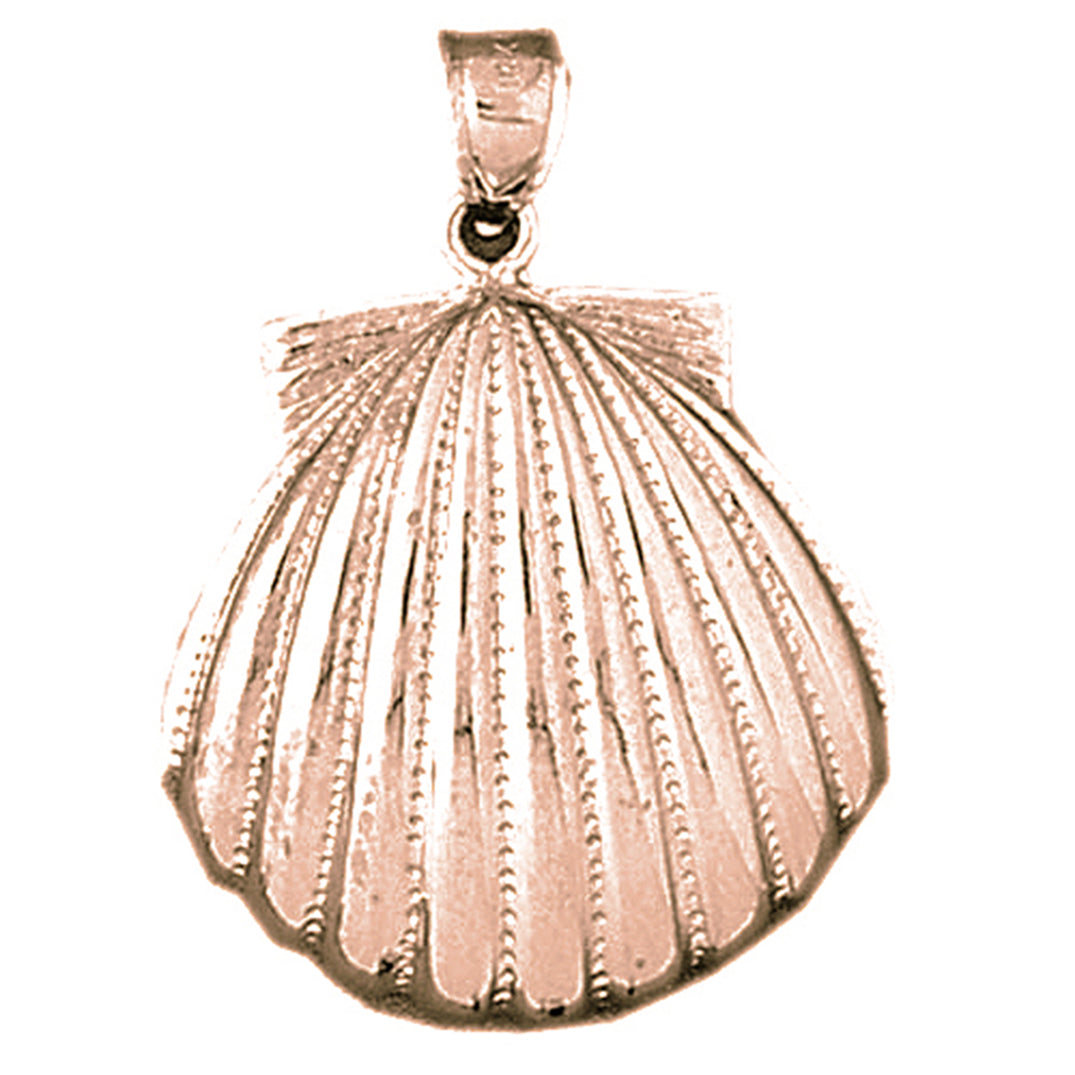 14K or 18K Gold Sea Shell Pendant