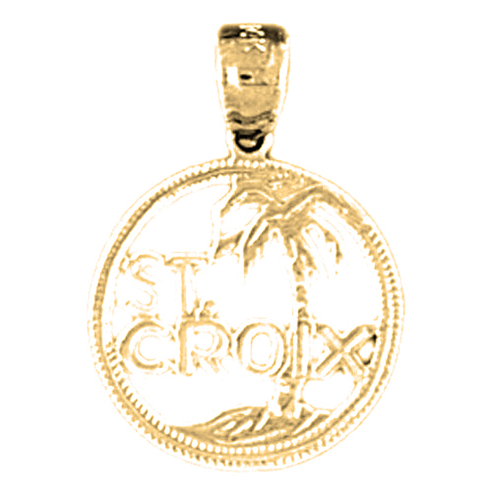 14K or 18K Gold St. Croix Pendant