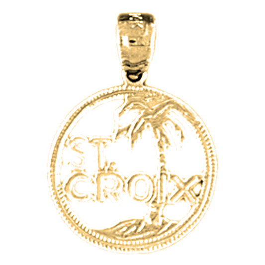 14K or 18K Gold St. Croix Pendant