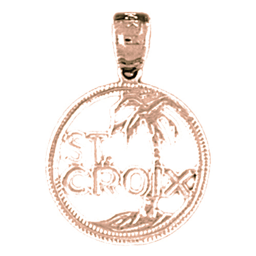 14K or 18K Gold St. Croix Pendant