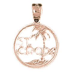 14K or 18K Gold St. Croix Pendant