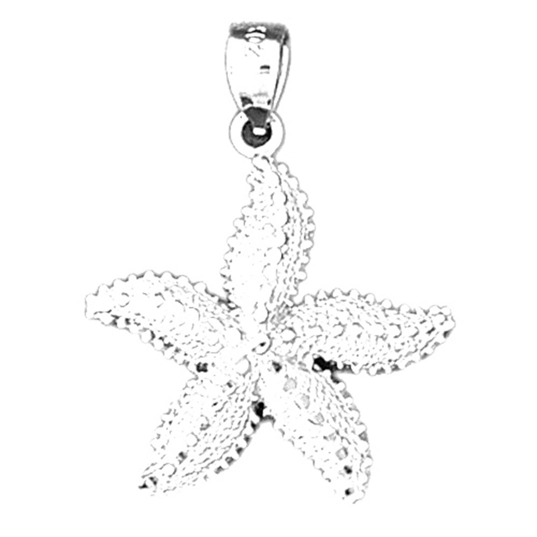 14K or 18K Gold Starfish Pendant