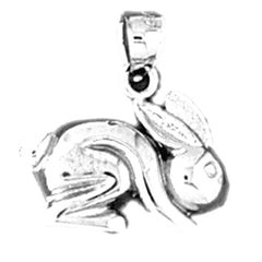 14K or 18K Gold Rabbit Pendant