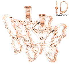 14K or 18K Gold Butterfly Earrings