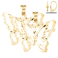 14K or 18K Gold Butterfly Earrings