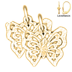 14K or 18K Gold Butterfly Earrings