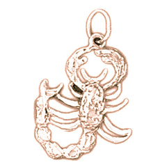 14K or 18K Gold Scorpion Pendant