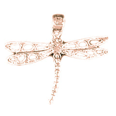 14K or 18K Gold Dragonfly Pendant