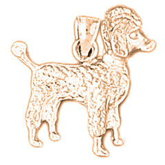 14K or 18K Gold Poodle Pendant