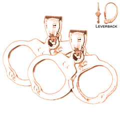 14K or 18K Gold Handcuff Earrings