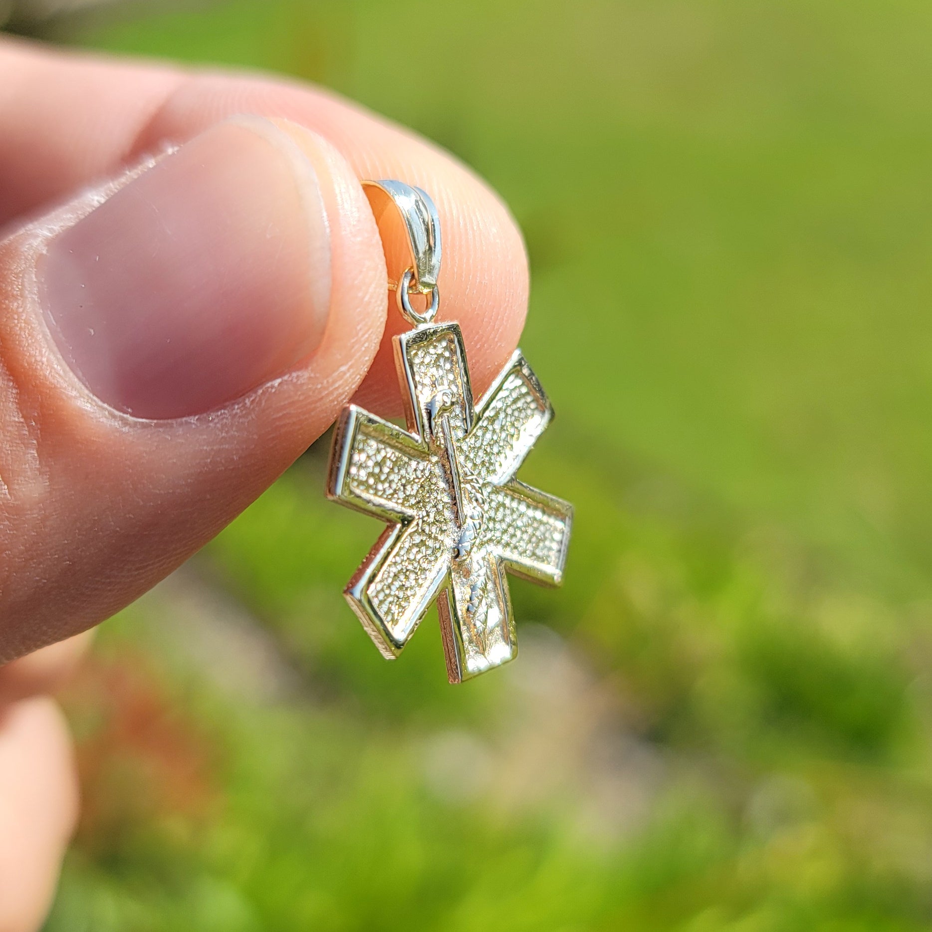 14K or 18K Gold Star of Life Symbol Pendant