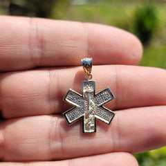 14K or 18K Gold Star of Life Symbol Pendant