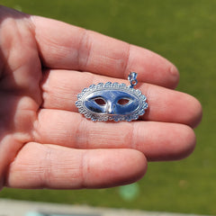 14K oder 18K Gold Spitzen-Maskenball-Maskenanhänger