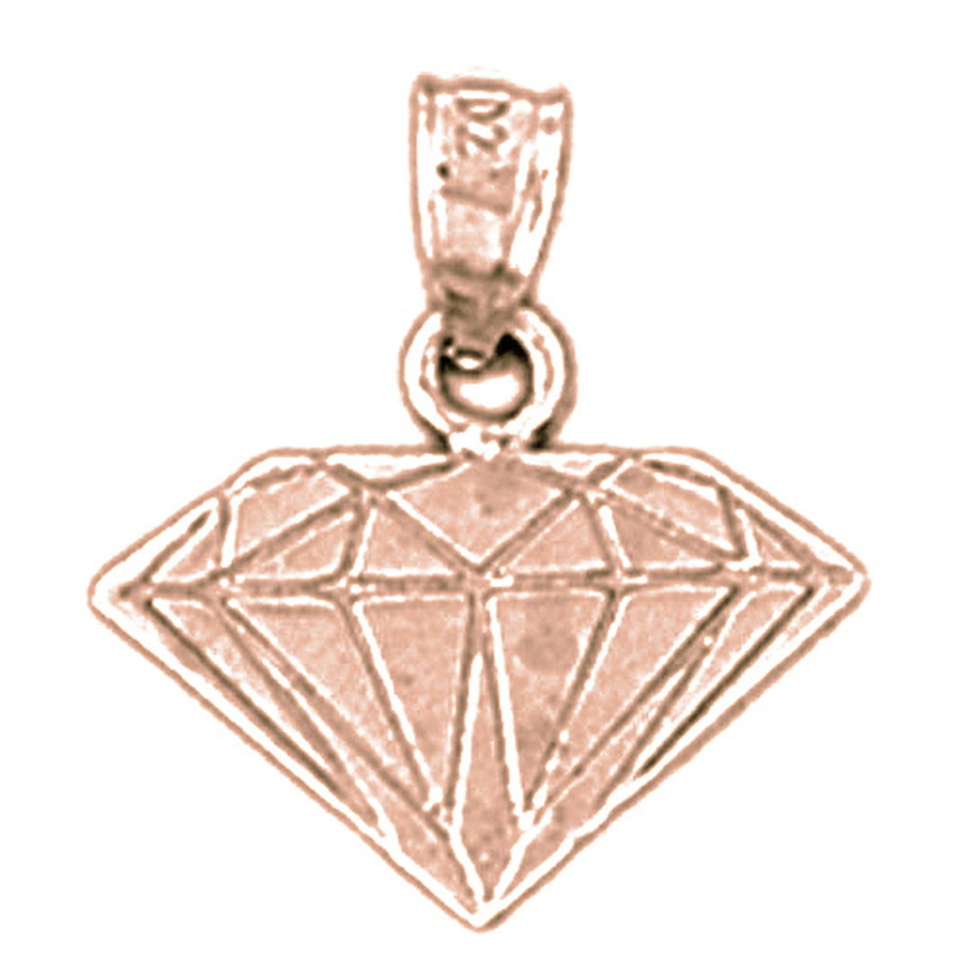 14K or 18K Gold Diamond Pendant