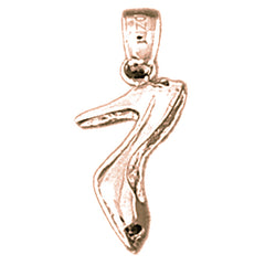 14K or 18K Gold 3D High Heel Pendant