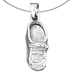 14K or 18K Gold 3D Baby Shoe Pendant