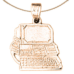 14K oder 18K Gold Computer Anhänger