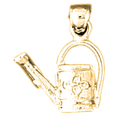 14K or 18K Gold Watering Bucket Pendant