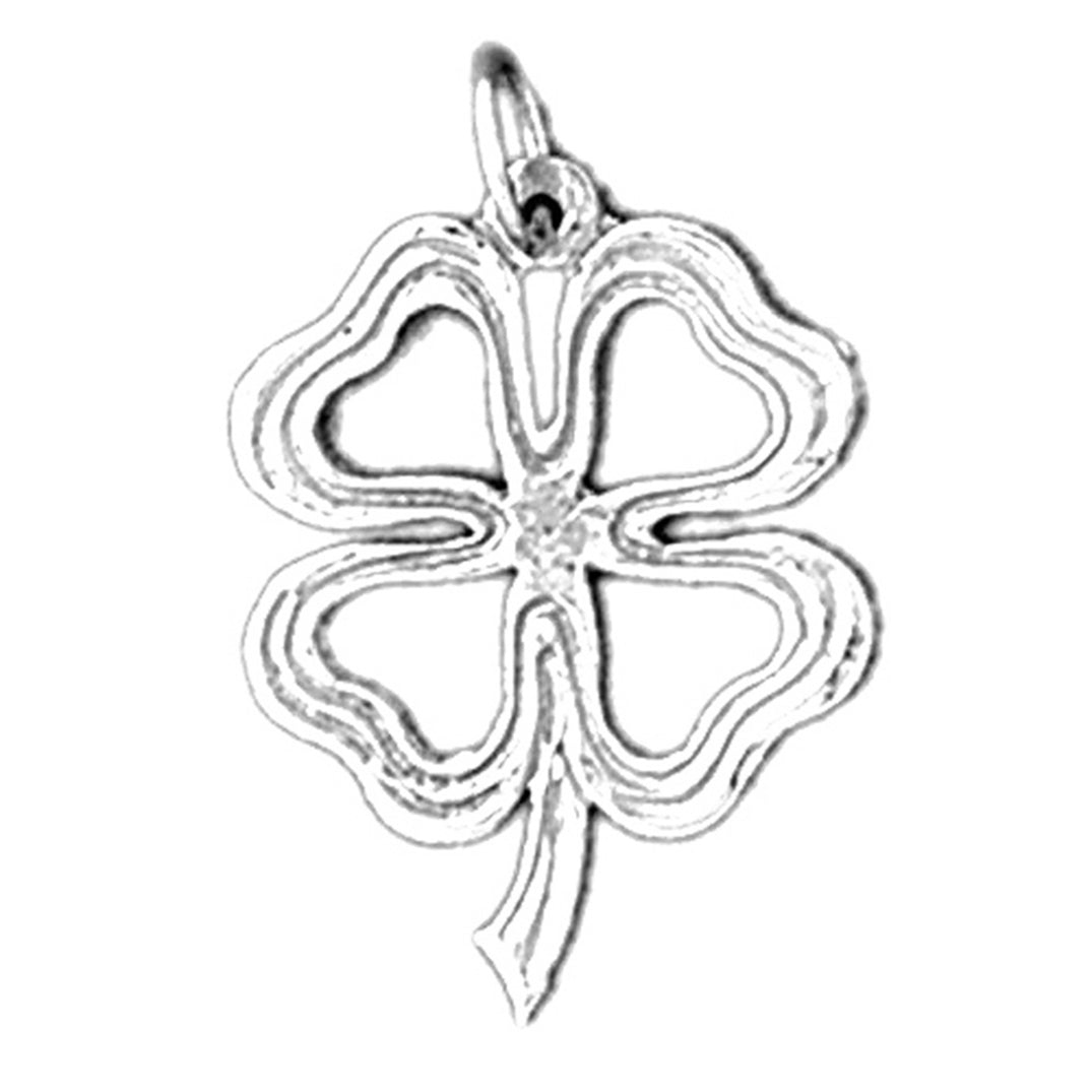 14K or 18K Gold Shamrock Pendant