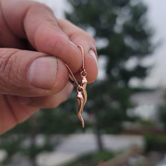 Colgante Cornicello / Cuerno Italiano 3D de Oro de 14K o 18K