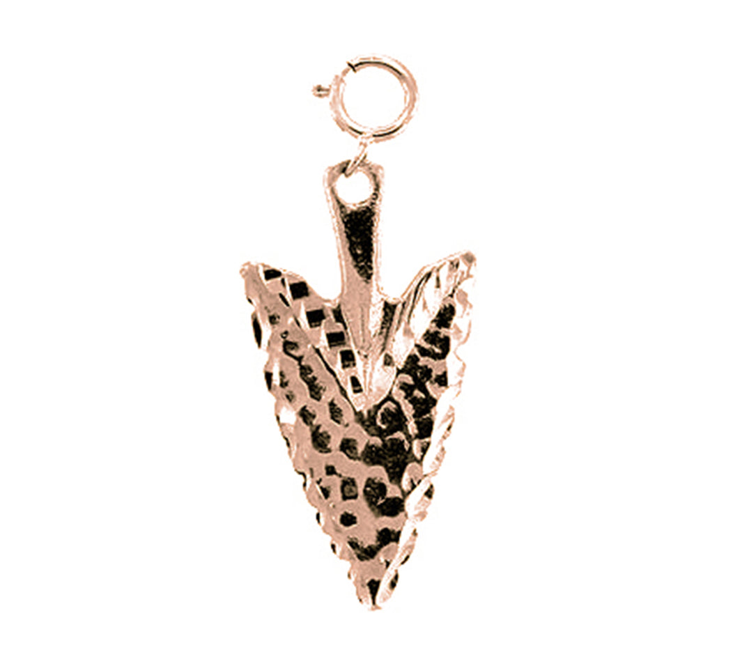 14K or 18K Gold Arrowhead Pendant