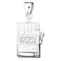14K or 18K Gold Slot Machine Pendant