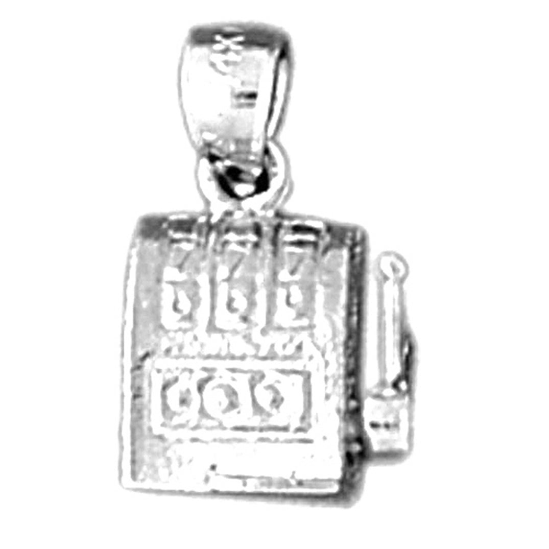 14K or 18K Gold Slot Machine Pendant