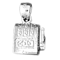 14K or 18K Gold Slot Machine Pendant