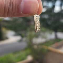 14K or 18K Gold Black Jack Playing Card Pendant