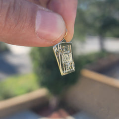 14K or 18K Gold Black Jack, Ace & Jack Pendant