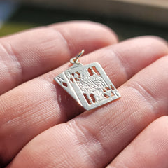 Colgante de Jack, As y Jack en oro de 14 quilates o 18 quilates