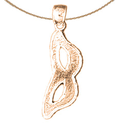 14K oder 18K Gold Maskenmaskenanhänger