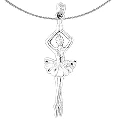 14K or 18K Gold Fifth Position Ballerina Pendant