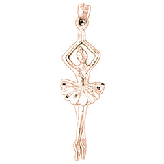 14K or 18K Gold Fifth Position Ballerina Pendant