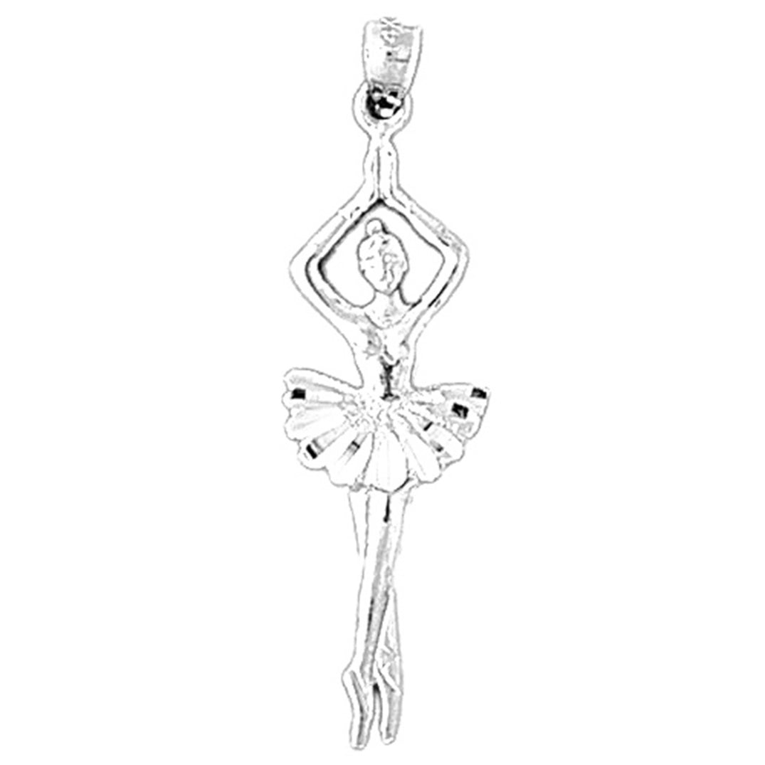 14K or 18K Gold Fifth Position Ballerina Pendant
