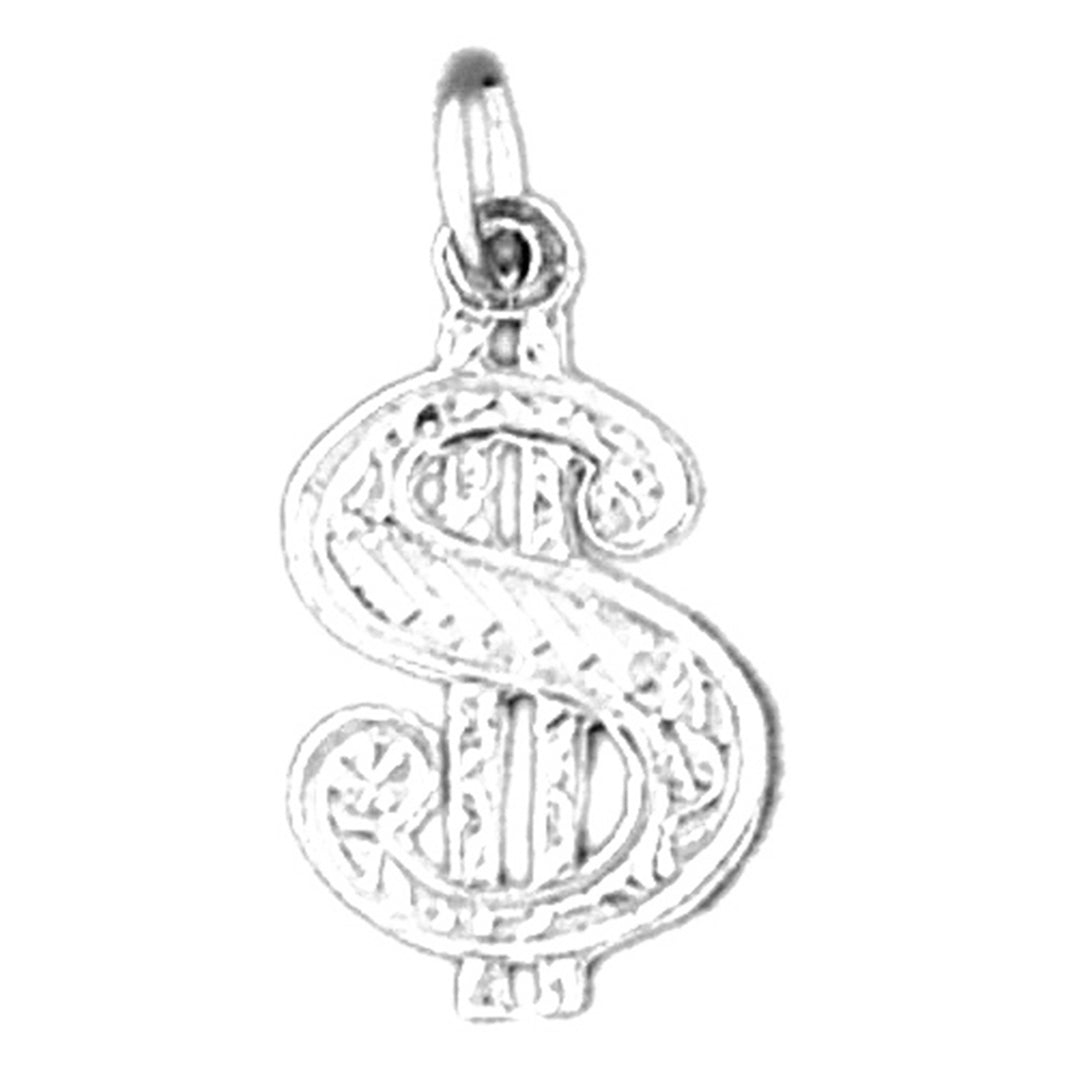 14K or 18K Gold US Dollar Symbol Pendant