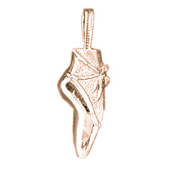 14K or 18K Gold Ballerina Shoe Pendant
