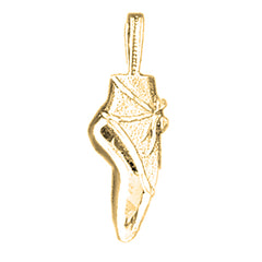 14K or 18K Gold Ballerina Shoe Pendant