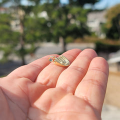 14K oder 18K Gold Baseballhandschuh & Ball Anhänger