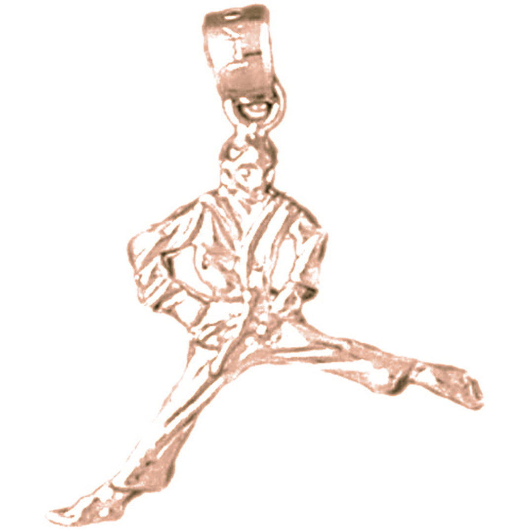 14K or 18K Gold Karate Pendant