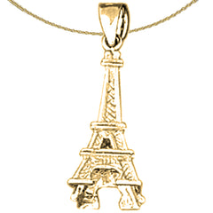 14K or 18K Gold Eiffel Tower Pendant
