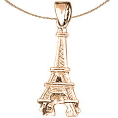 14K or 18K Gold Eiffel Tower Pendant