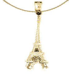 14K or 18K Gold Eiffel Tower Pendant