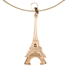 14K or 18K Gold Eiffel Tower Pendant