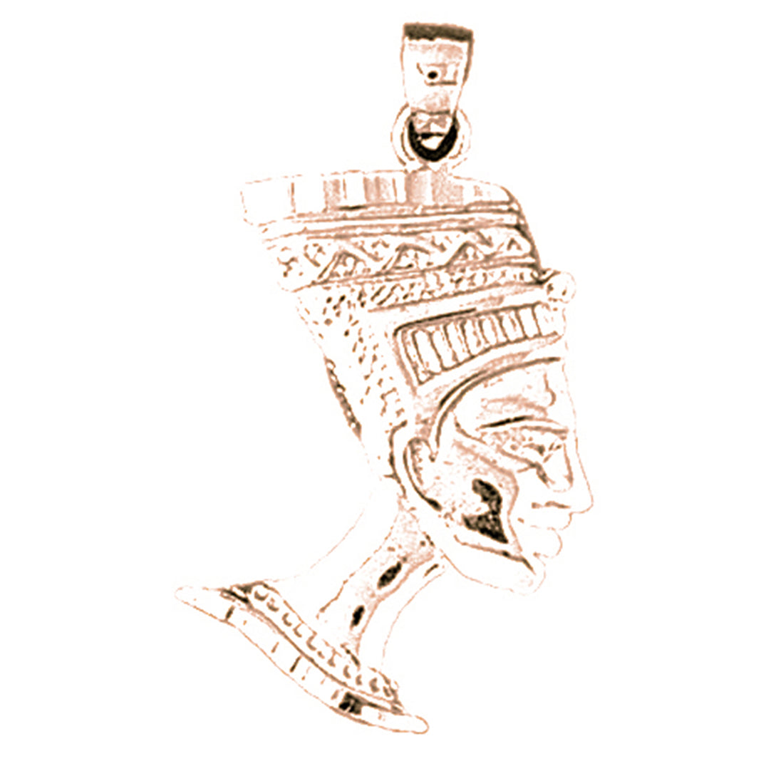 14K or 18K Gold Egyptian Pharaoh Pendant