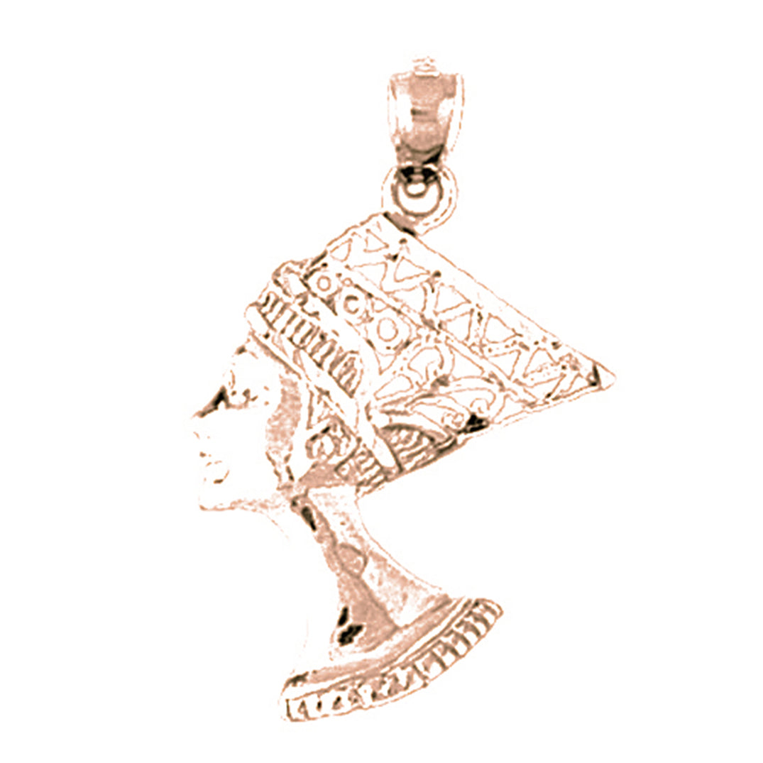 14K or 18K Gold Egyptian Pharaoh Pendant