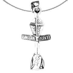 14K or 18K Gold Bourbon Street Light Post Pendant