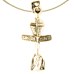 14K or 18K Gold Bourbon Street Light Post Pendant