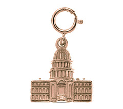 14K or 18K Gold United States Capital Building Pendant
